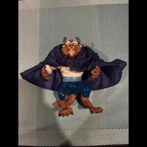 Vintage Disney Just Toys Beauty and the Beast BEAST Rubber Action Figure